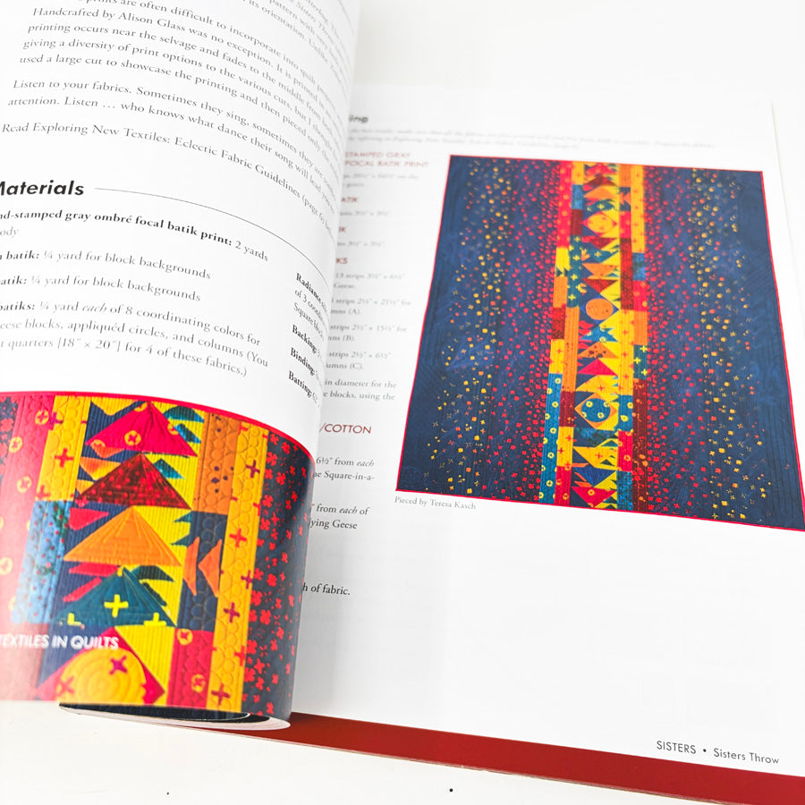 The Art of Mixing Textiles in Quilts Book by Lynn Schmitt