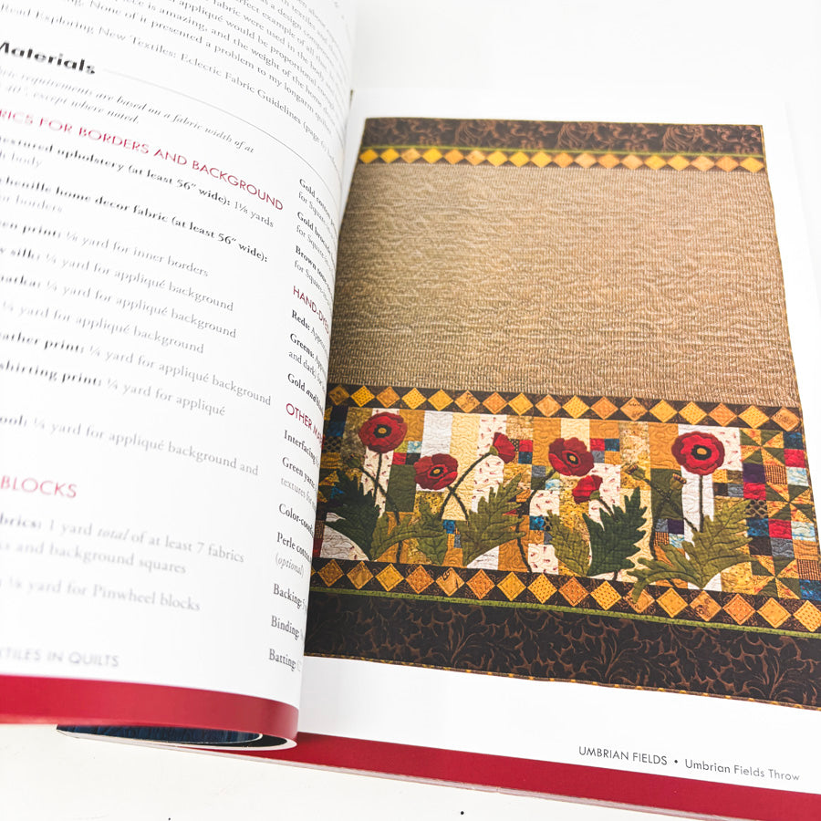 The Art of Mixing Textiles in Quilts Book by Lynn Schmitt