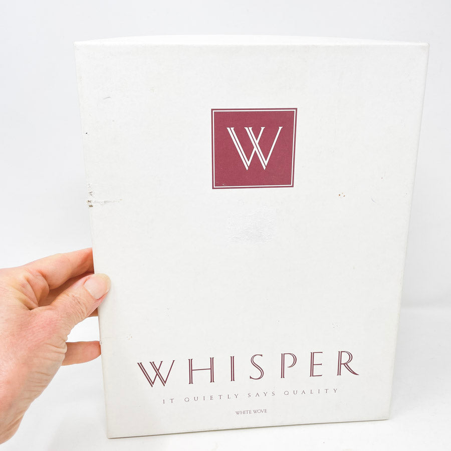 Whisper 24lb White Wove Letter Size Paper with Envelopes