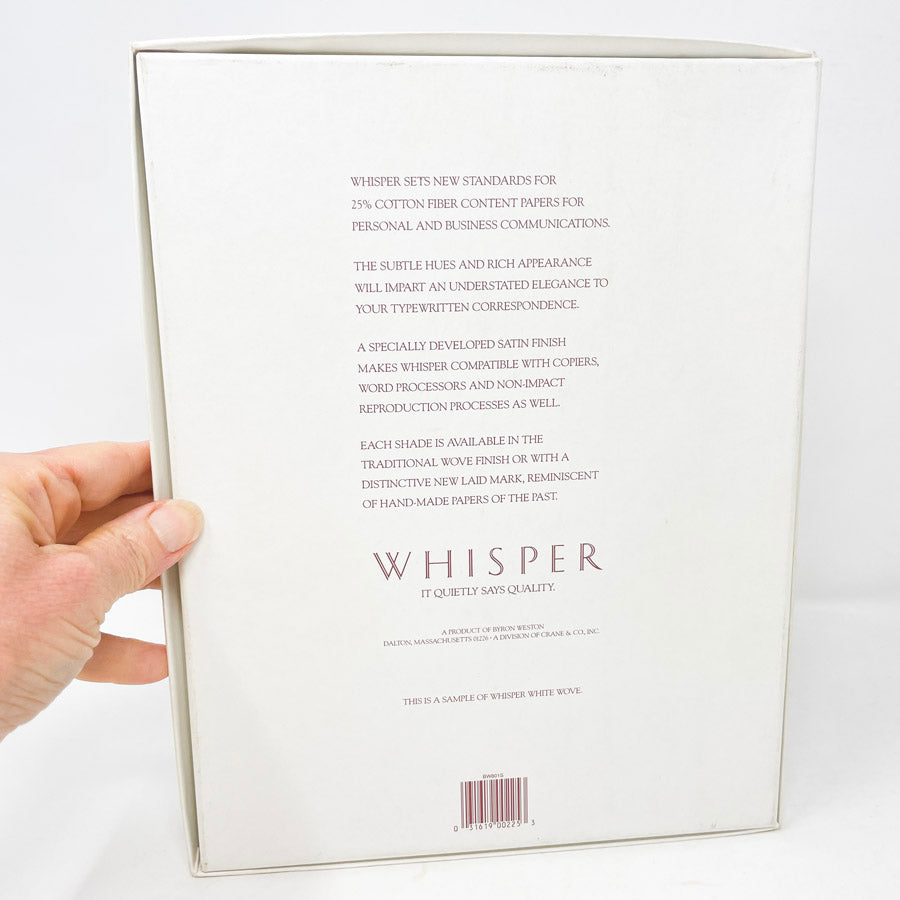 Whisper 24lb White Wove Letter Size Paper with Envelopes