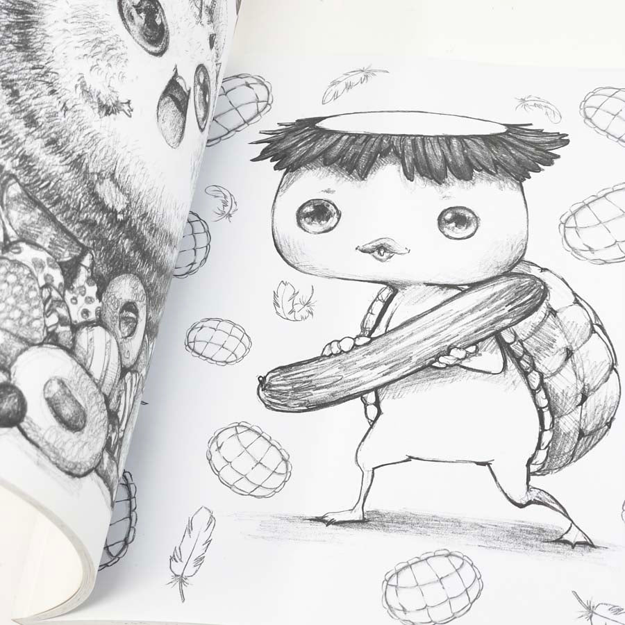 Pop Manga Cute and Creepy Coloring Book by Camilla d'Errico Hello Art