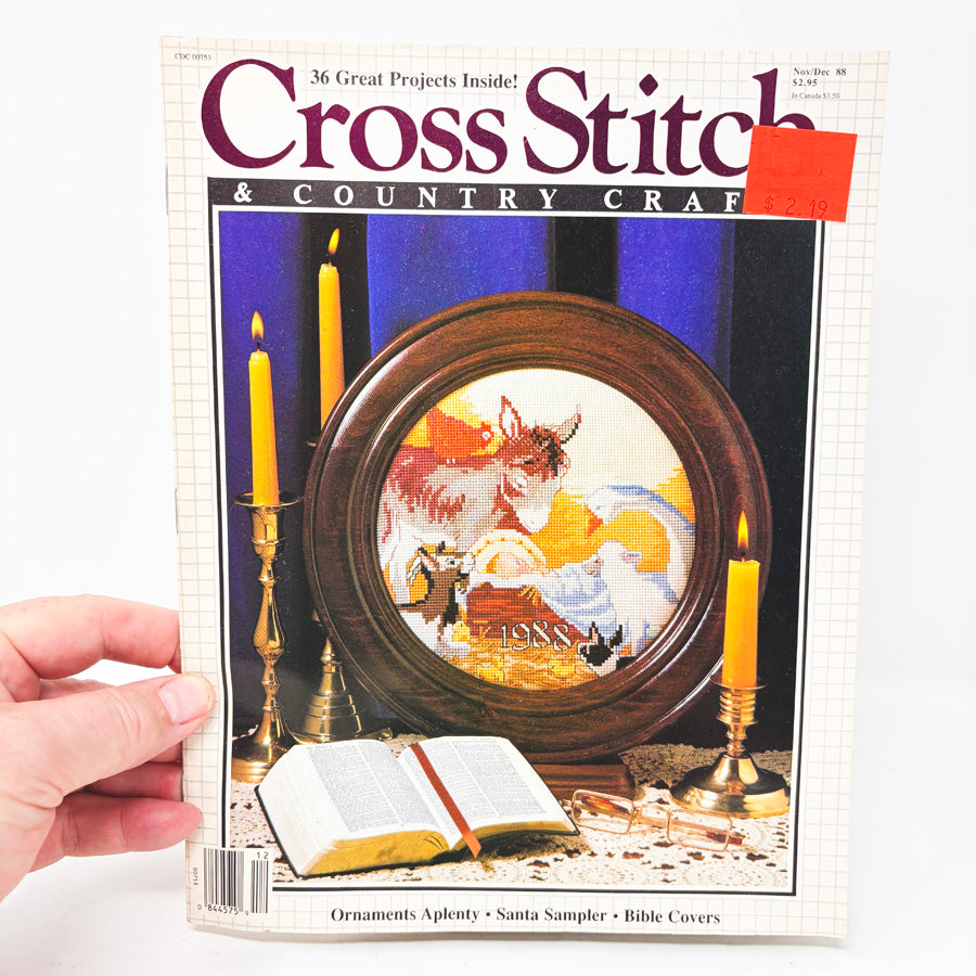 Cross Stitch & Country Crafts Magazine – Nov/Dec 1988