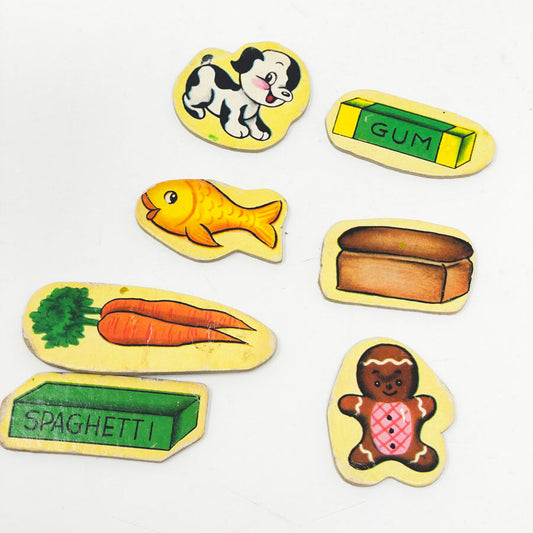 Vintage Food Toy Pieces