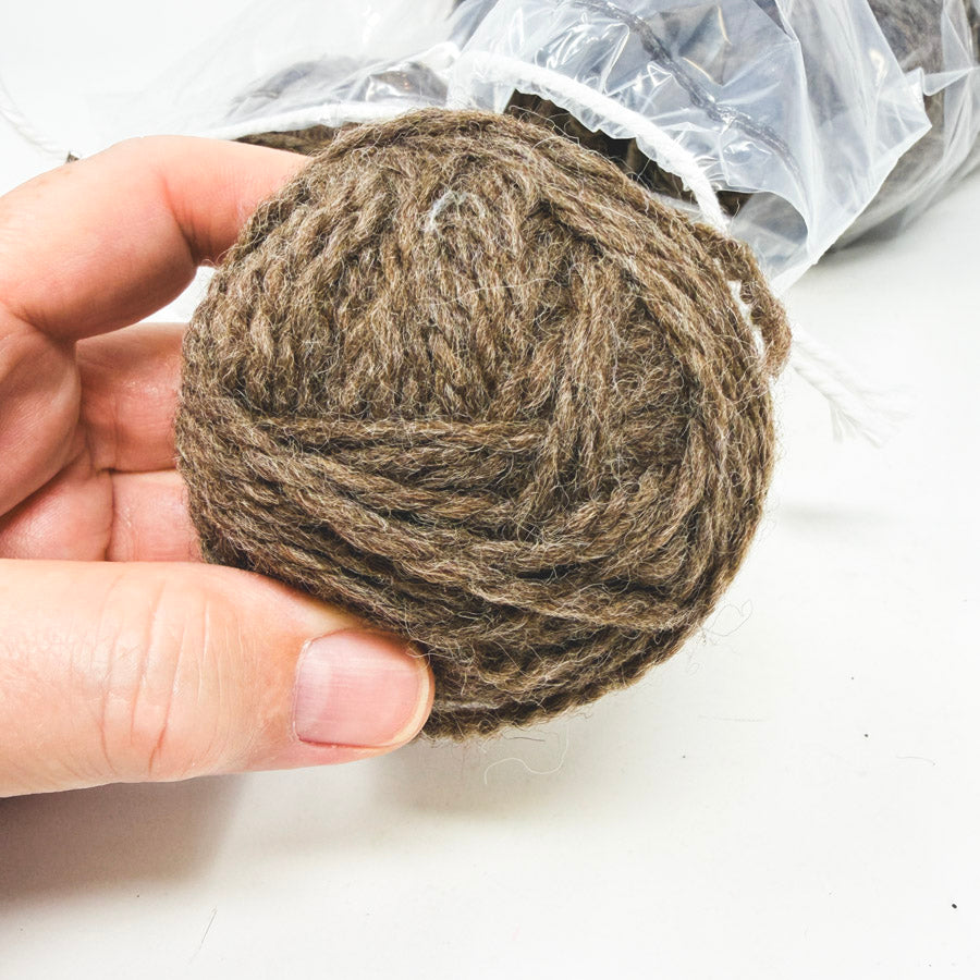 Wooly Brown Yarn Balls Bundle