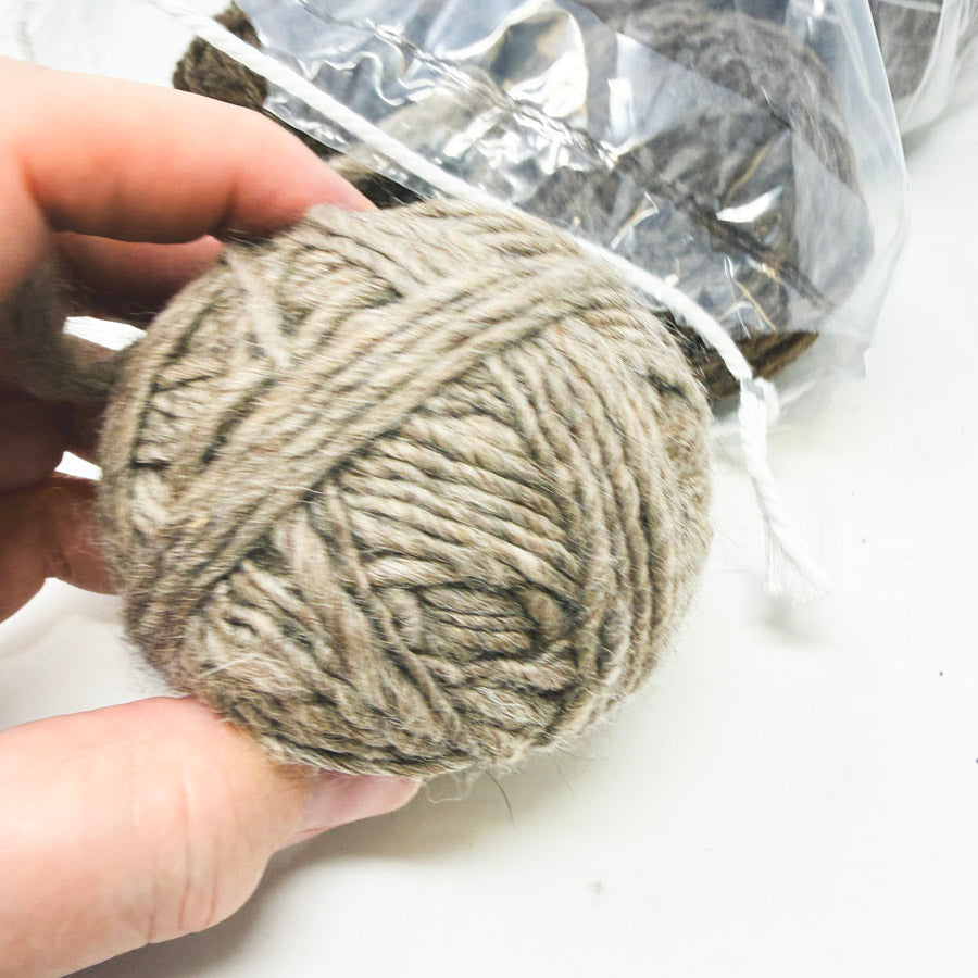 Wooly Brown Yarn Balls Bundle