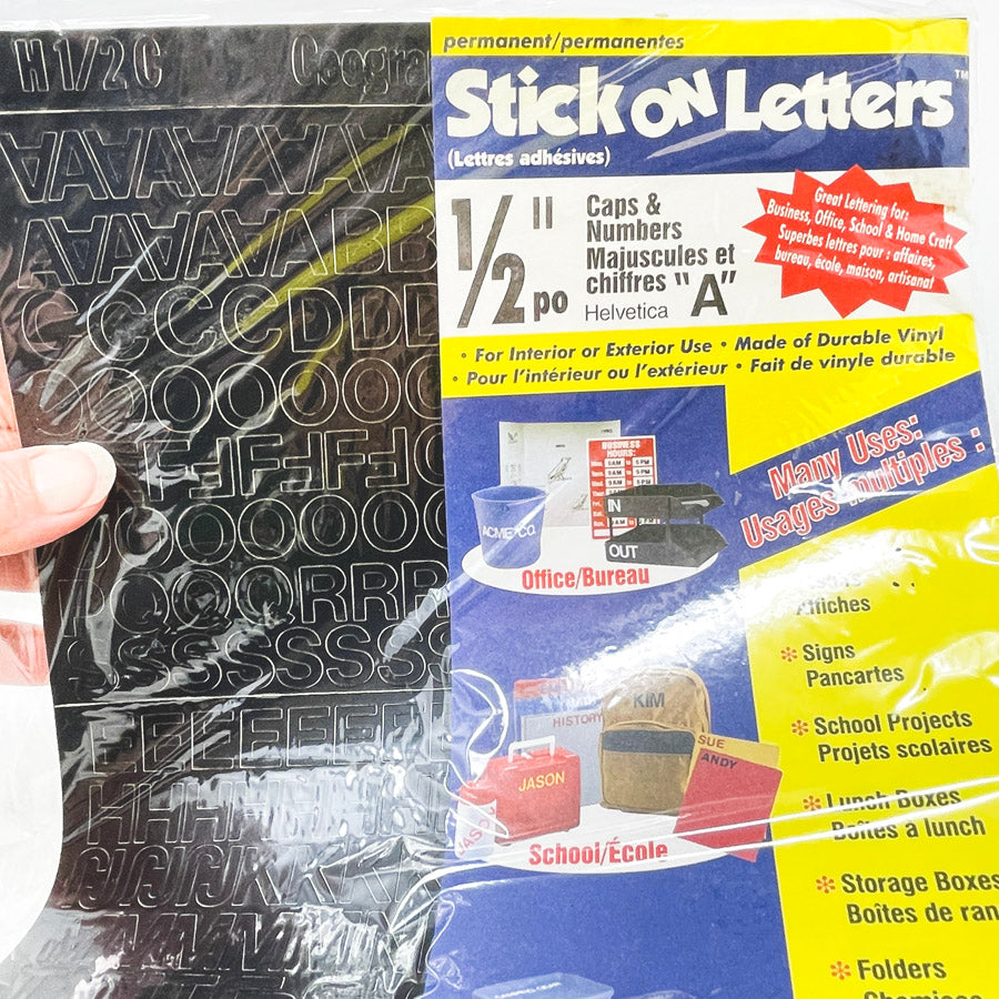 Headline Sign Permanent Stick On Letters