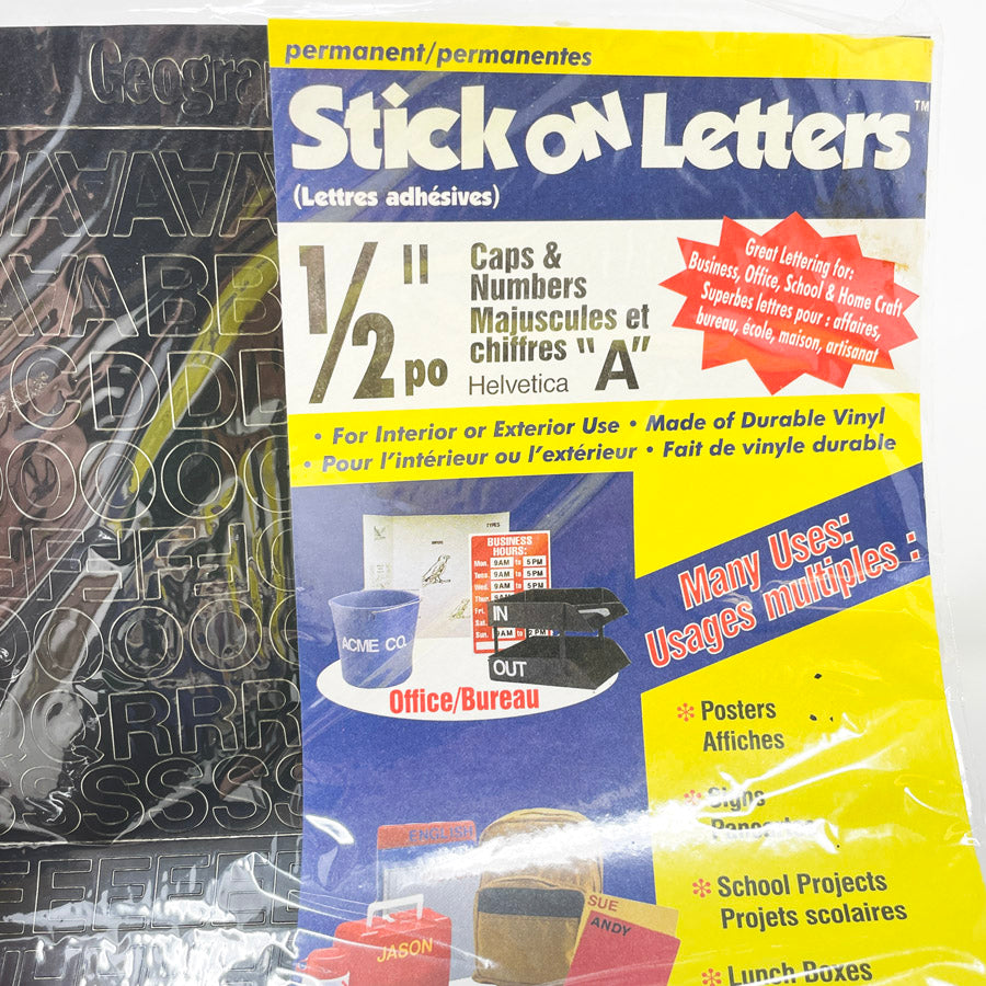 Headline Sign Permanent Stick On Letters