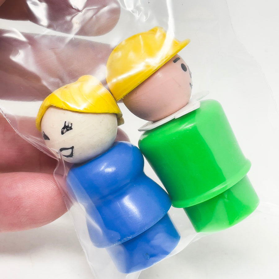 Vintage Little People Toys - Man and Woman Set
