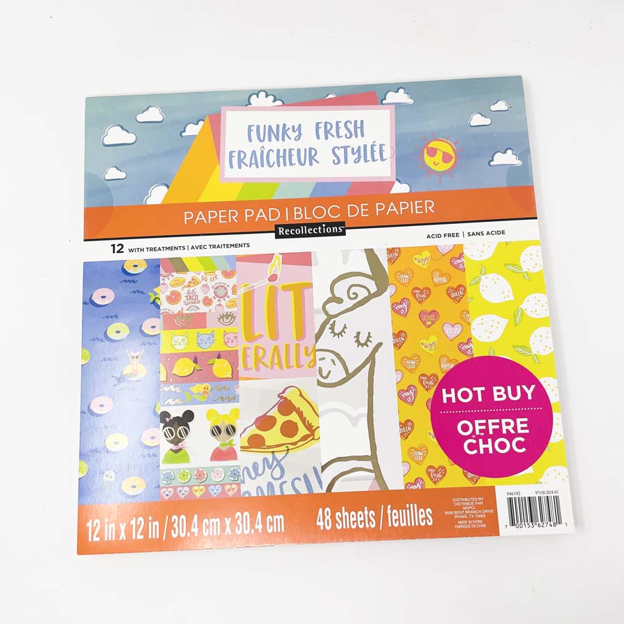 Funky Fresh Recollections 12" x 12" Paper Pad