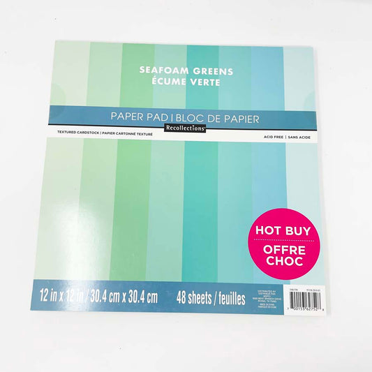 Seafoam Greens Recollections 12" x 12" Paper Pad