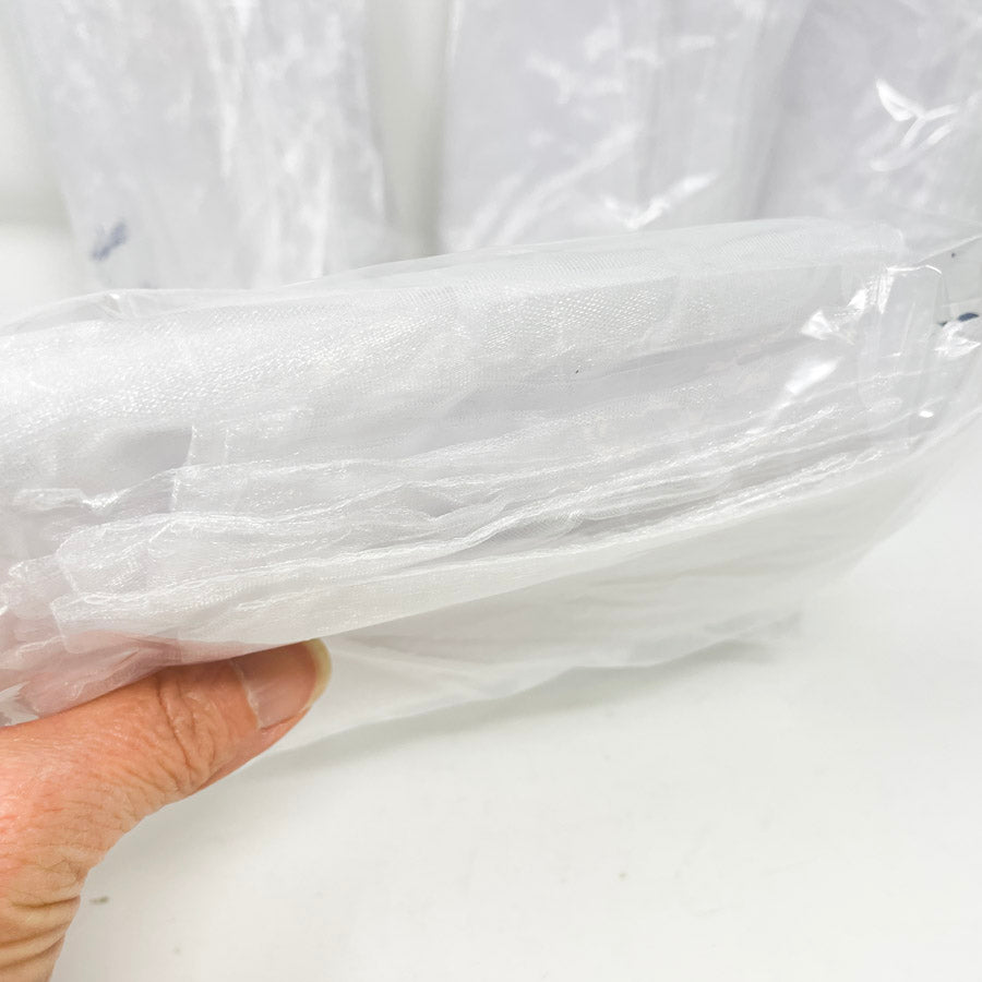 Bundle of White Organza Bags (1)