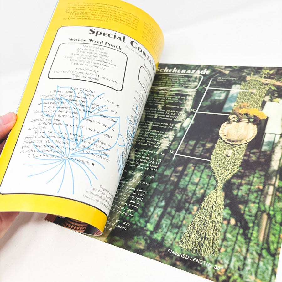 Mixed Media Macrame Booklet
