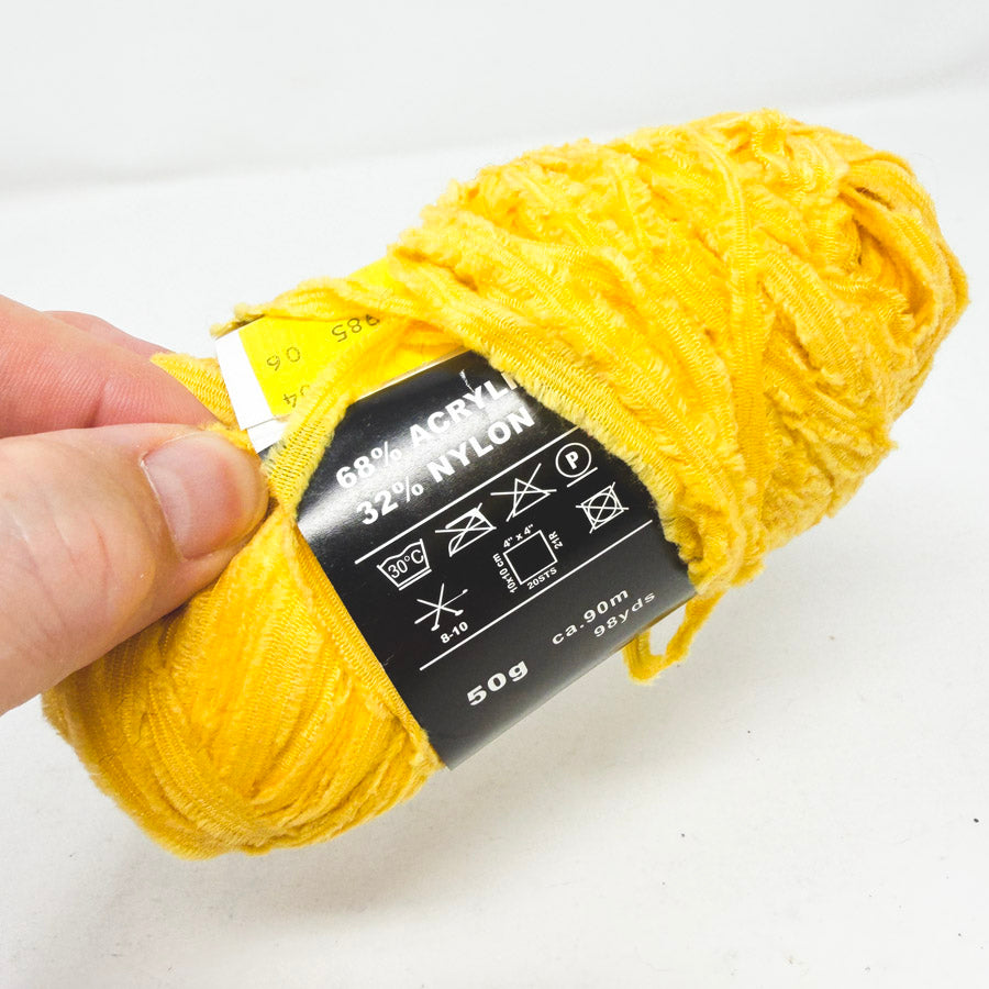Dynasty Yellow Novelty Ribbon Yarn