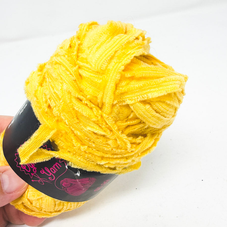 Dynasty Yellow Novelty Ribbon Yarn