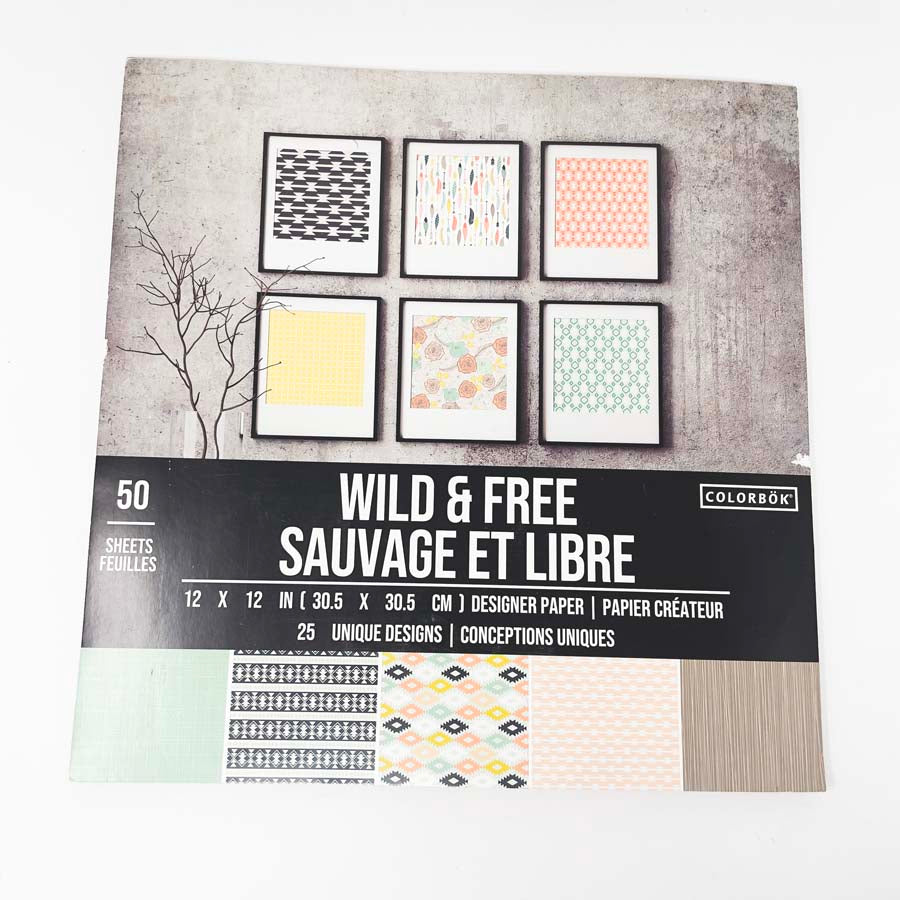 Wild & Free Colorbok 12" x 12" Paper Pad