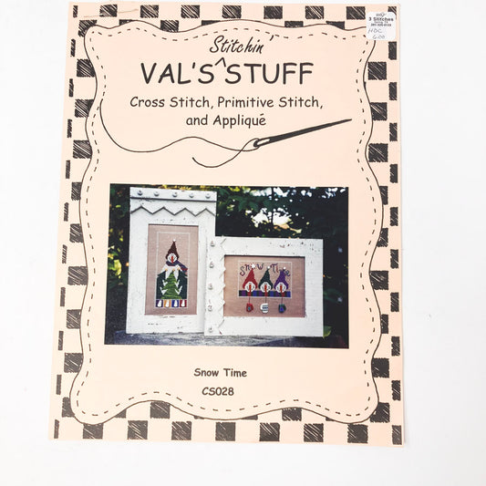 Val's Stitchin' Stuff - Snow Time Cross Stitch Pattern #CS028