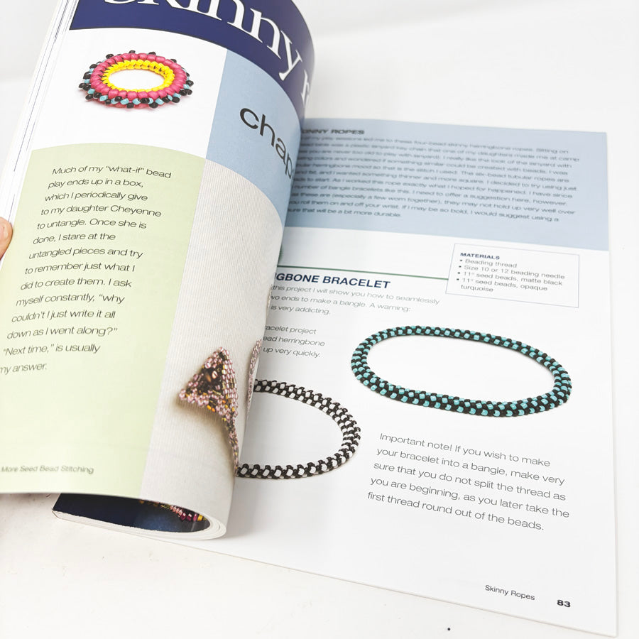 More Seed Bead Stitching Book by Beth Stone