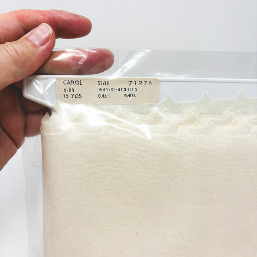 White Polyester/Cotton Large Lace Trim