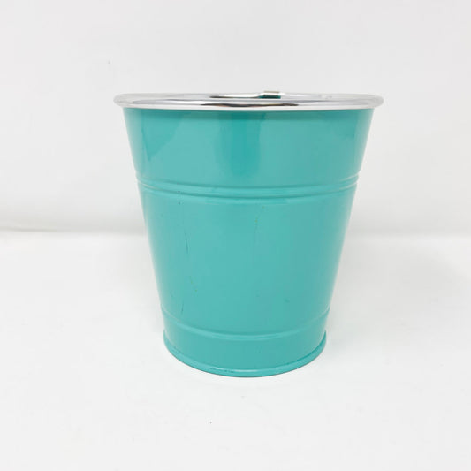 Small Teal Metal Tub