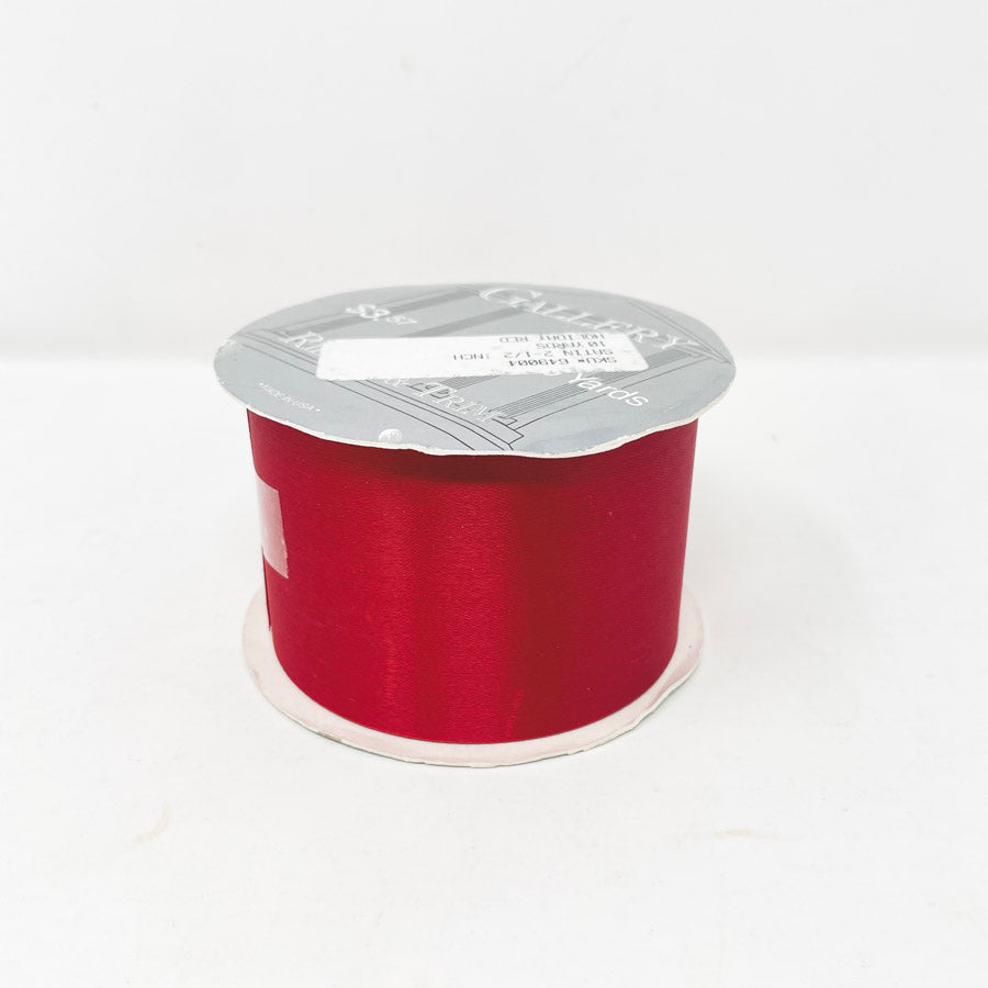 Gallery Holiday Red Satin Ribbon