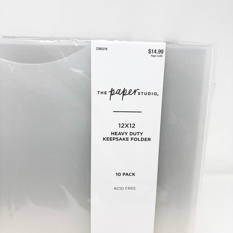 The Paper Studio 12" x 12" Keepsake Folder Sleeves 10pk