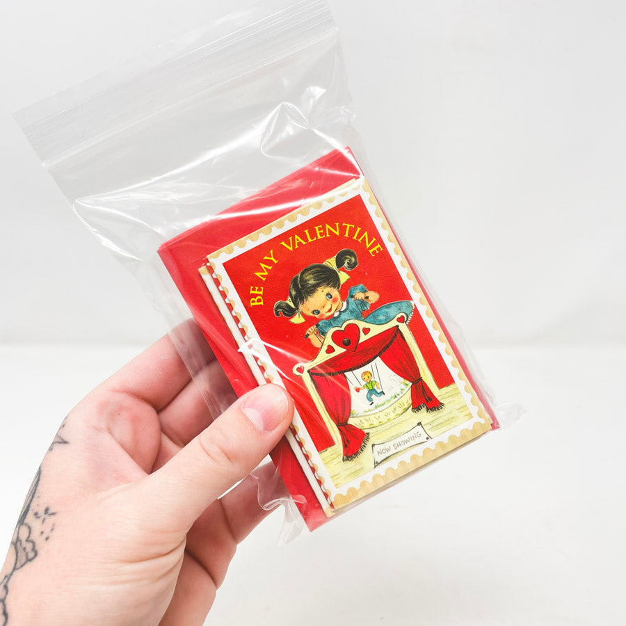 Teeny Valentine Cards (5) with Envelopes Bundle