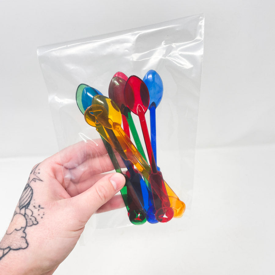 Multi Color Plastic Spoon Stirrers Bundle