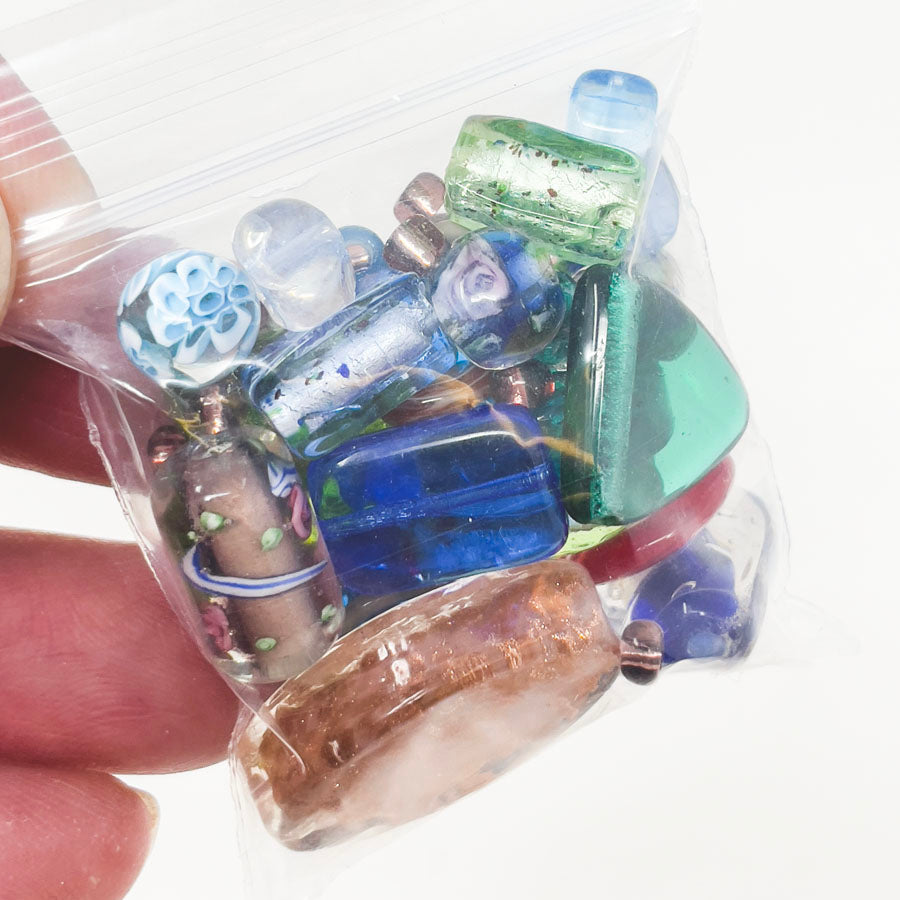 Small Bag of Assorted Glass Beads