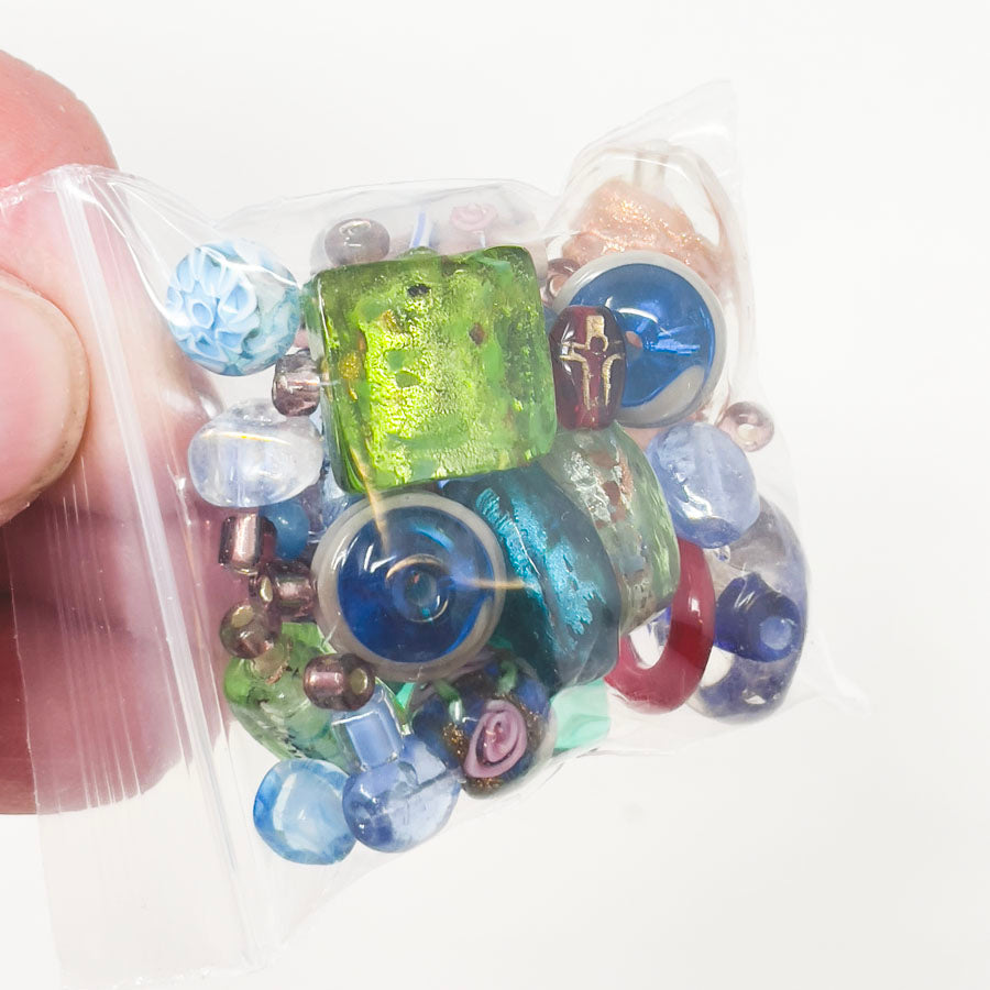 Small Bag of Assorted Glass Beads