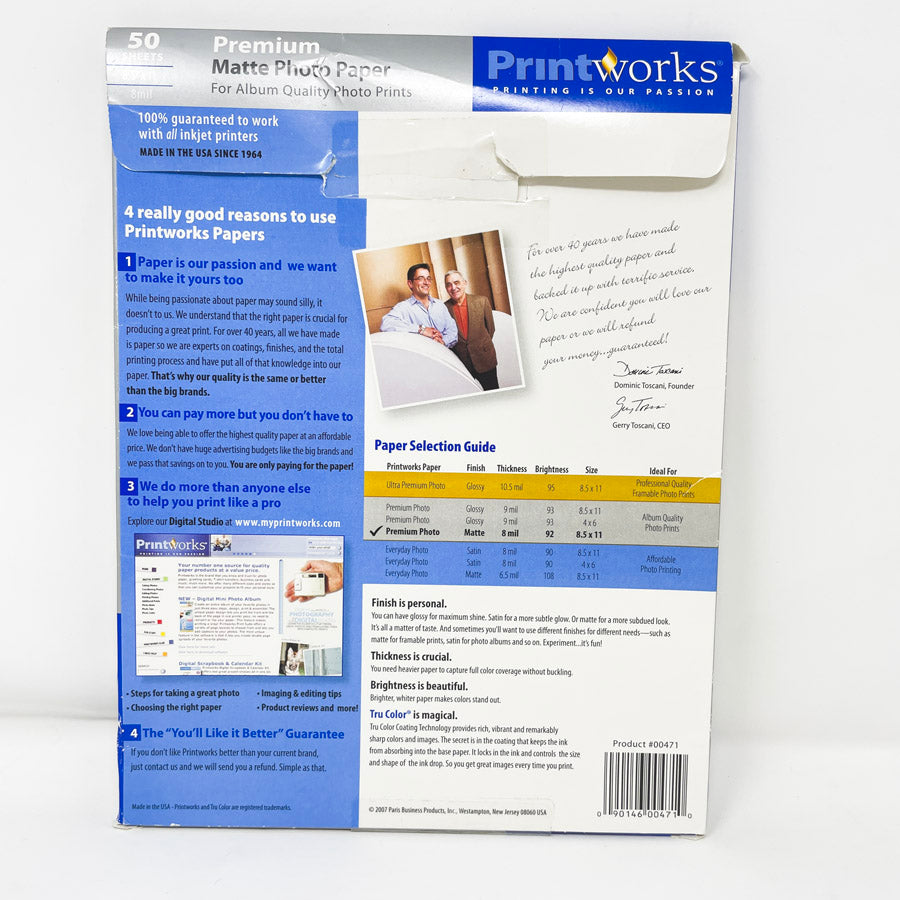 Printworks Premium Matte Photo Paper