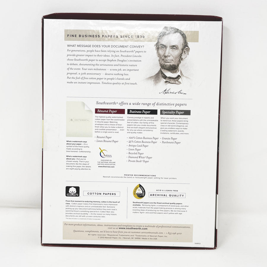 Ivory Resume Paper by Southworth