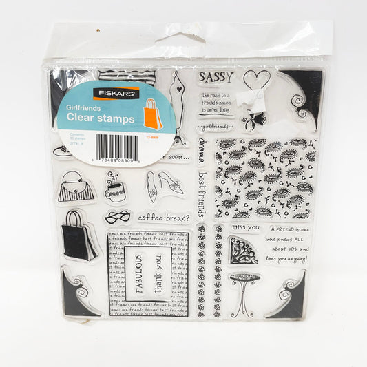 Girlfriend Clear Stamp Set - Fiskars