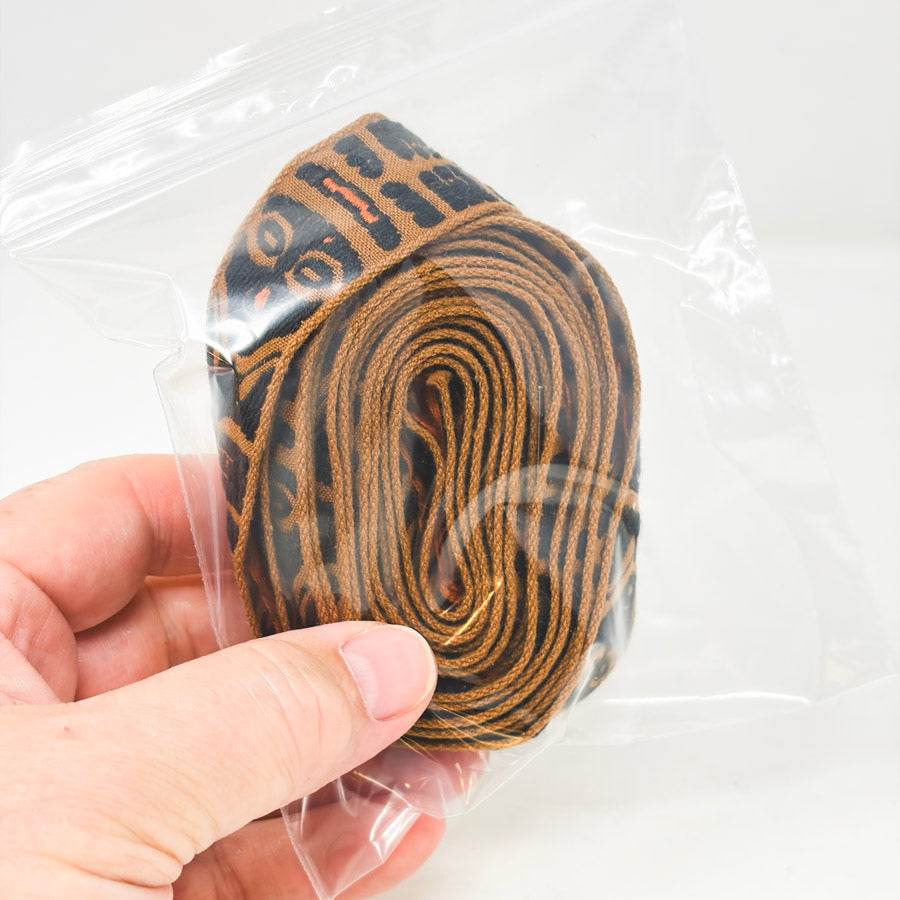 Black & Brown Patterned – 1" Woven Trim