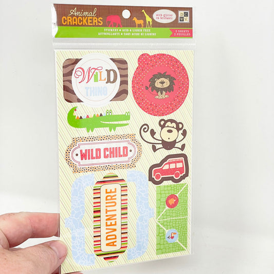 Animal Crackers Stickers 2 Sheets