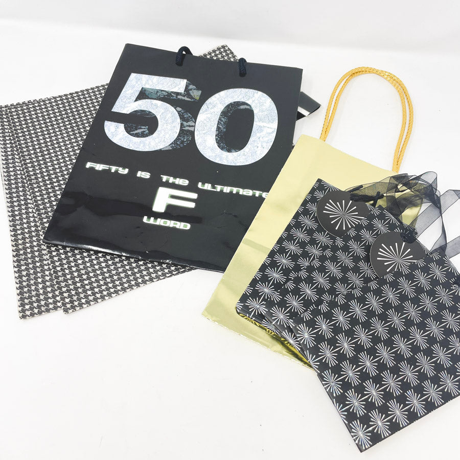Black & Gold Gift Bag Bundle