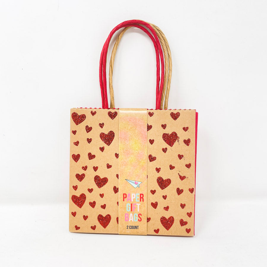 Valentines Glittery Small Gift Bags