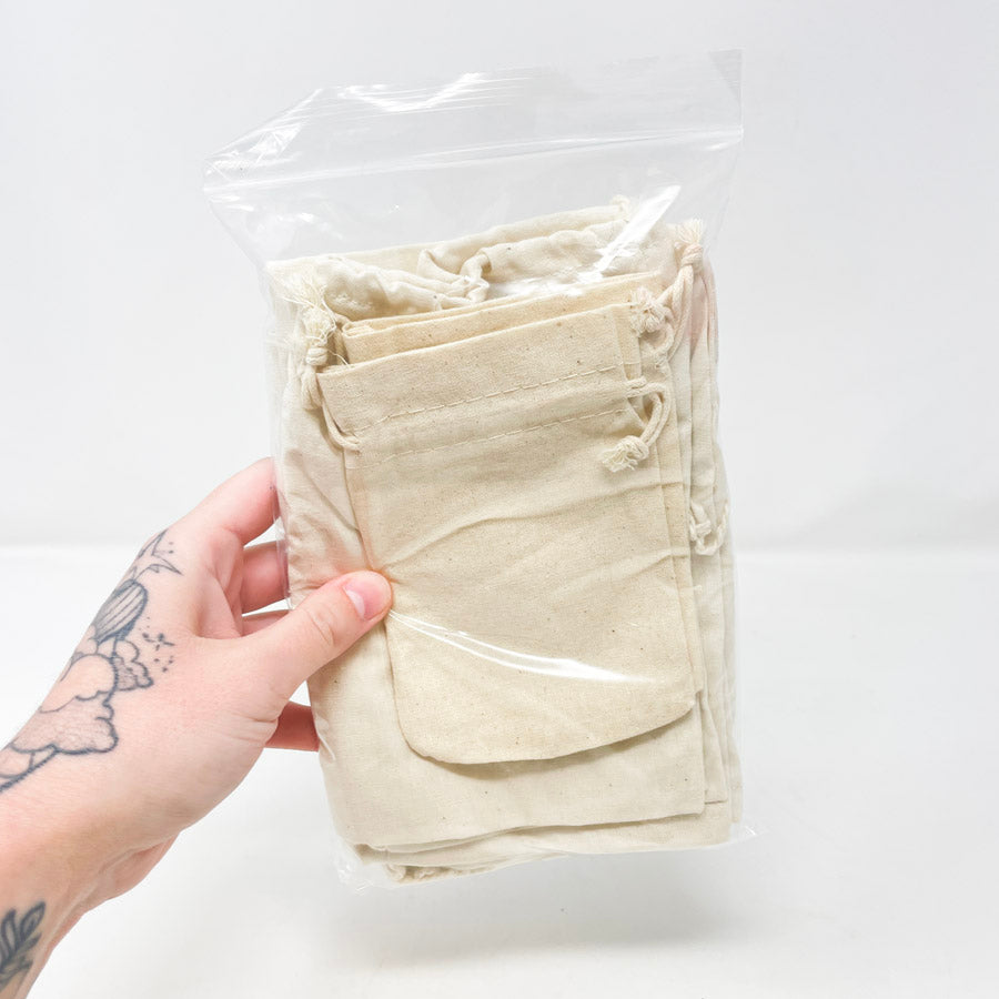 Natural Fabric Gift Bag Bundle