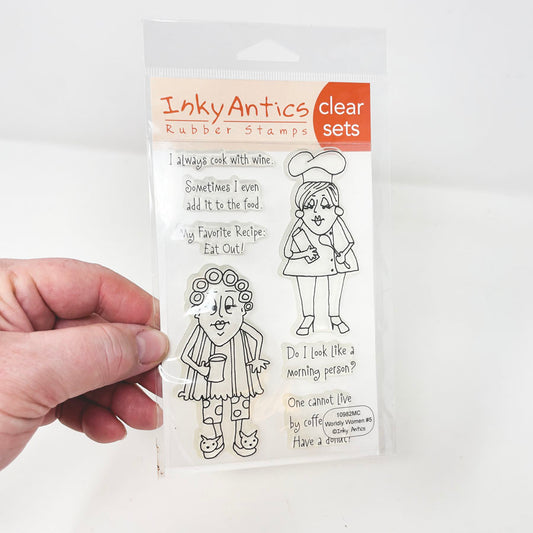 Wordly Women #5 Clear Stamps - Inky Antics