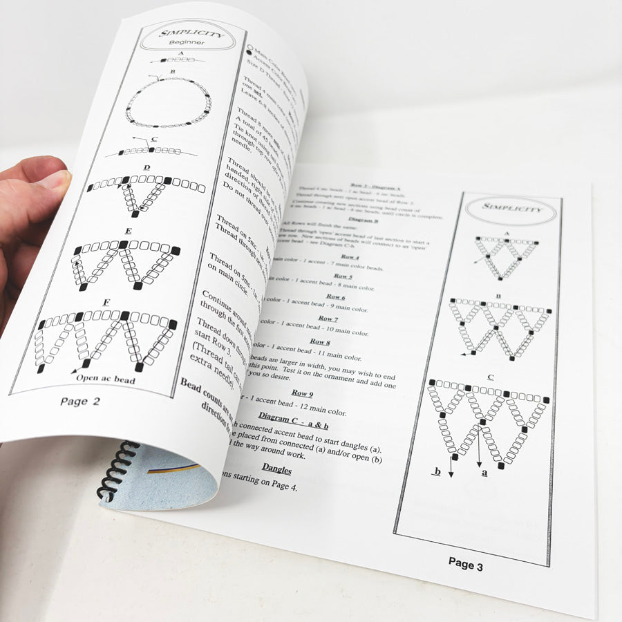 The Beadecked Ornament Spiral Bound Booklet by Laura Jansen