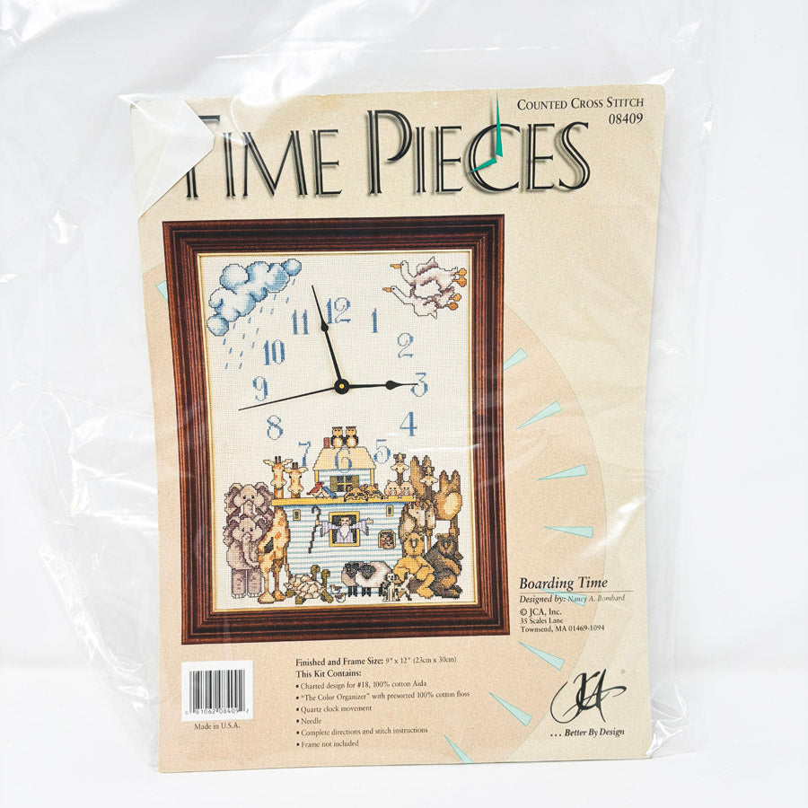 JCA Time Pieces Counted Cross Stitch Kit (Started/Partial)