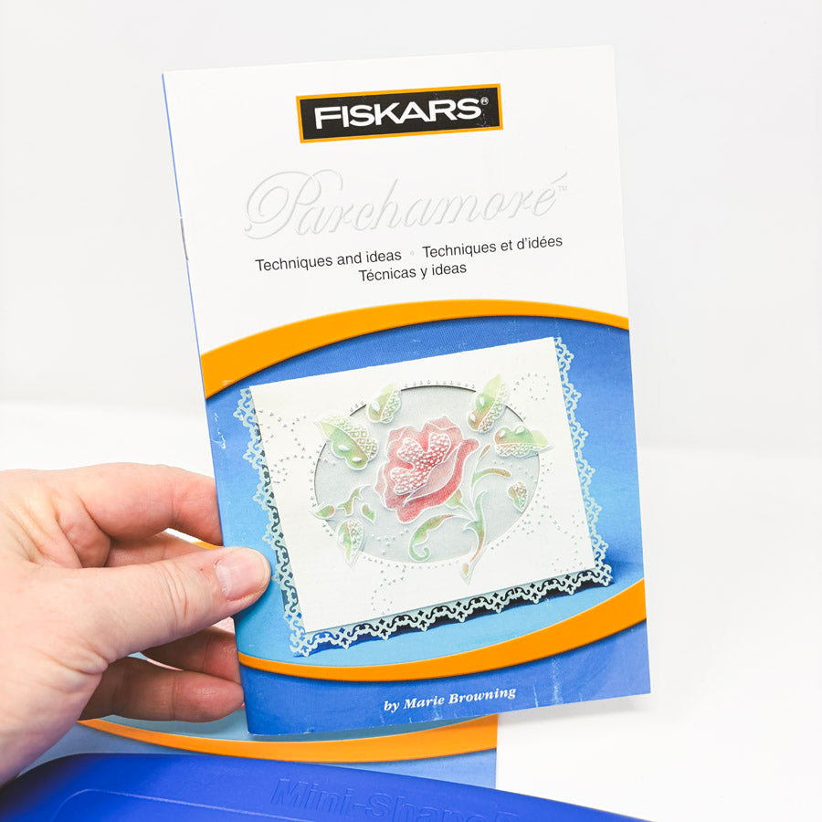 Fiskars Card & Shape Boss Bundle with Parchamore Stencil