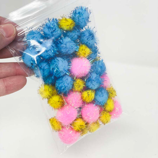 Small Pack of Glitter Poms
