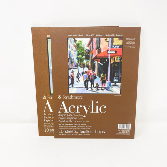 9x12" Strathmore Acrylic Paper Pad - 400 Series (1)