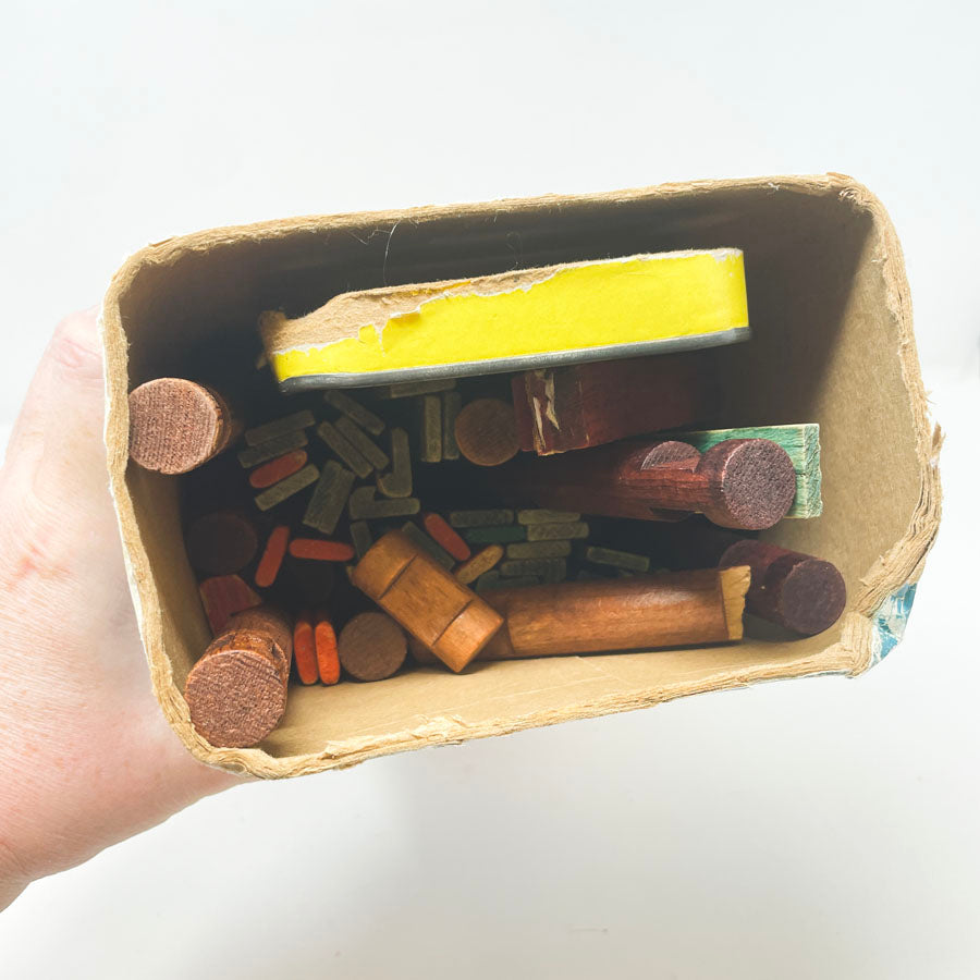 Vintage Lincoln Log Playset in Original Box