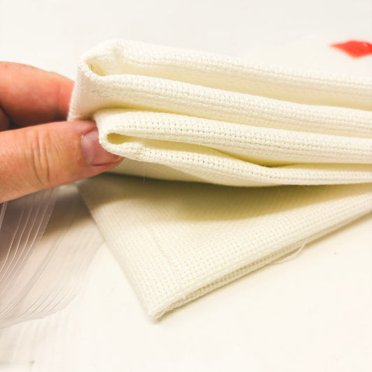 Three Cream 14 Ct. Aida Placemats