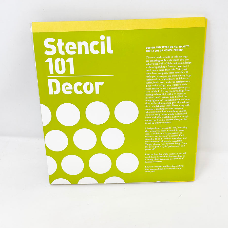 Stencil 101 Decor Project Book & Stencils by Ed Roth