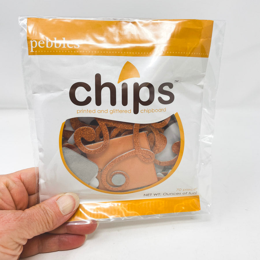 Pebbles Chips Chipboard Pack
