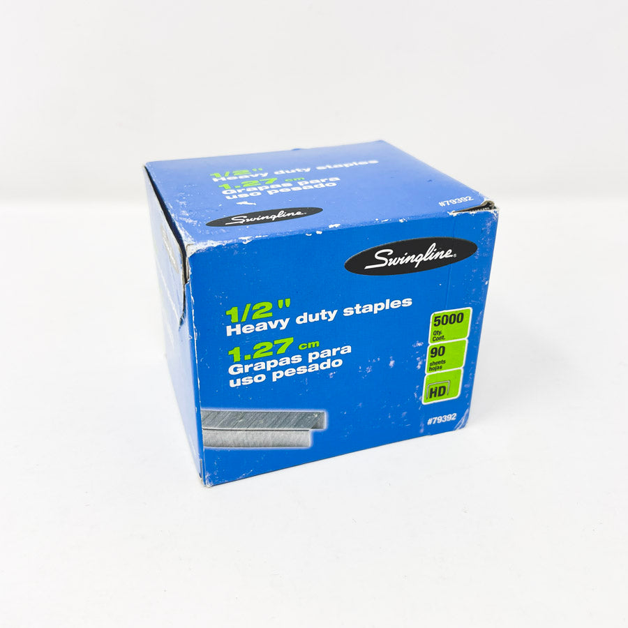 Swingline 1/2" Heavy Duty Staples, 5000