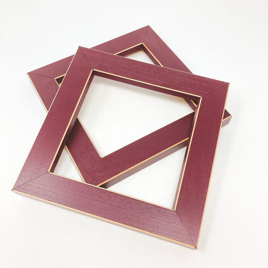 Redwood Finish Square Frame