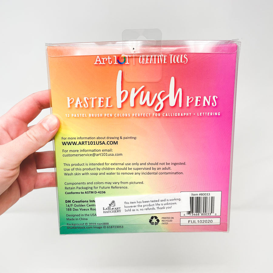 Art 101 Pastel Brush Pens
